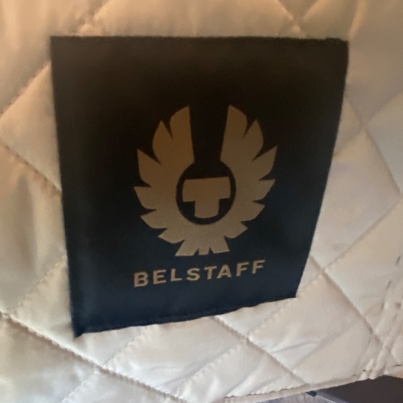 Belstaff Men’s Quilted Vest, Size 38, Cream - Picture 4 of 9